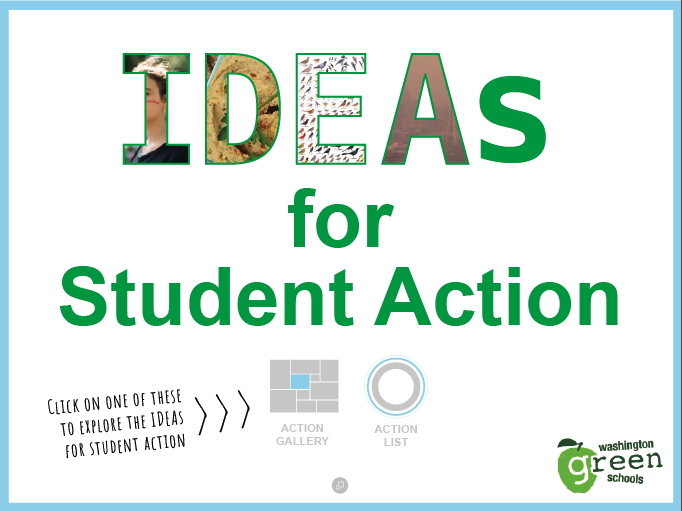 Ideas for Student Action Screenshot