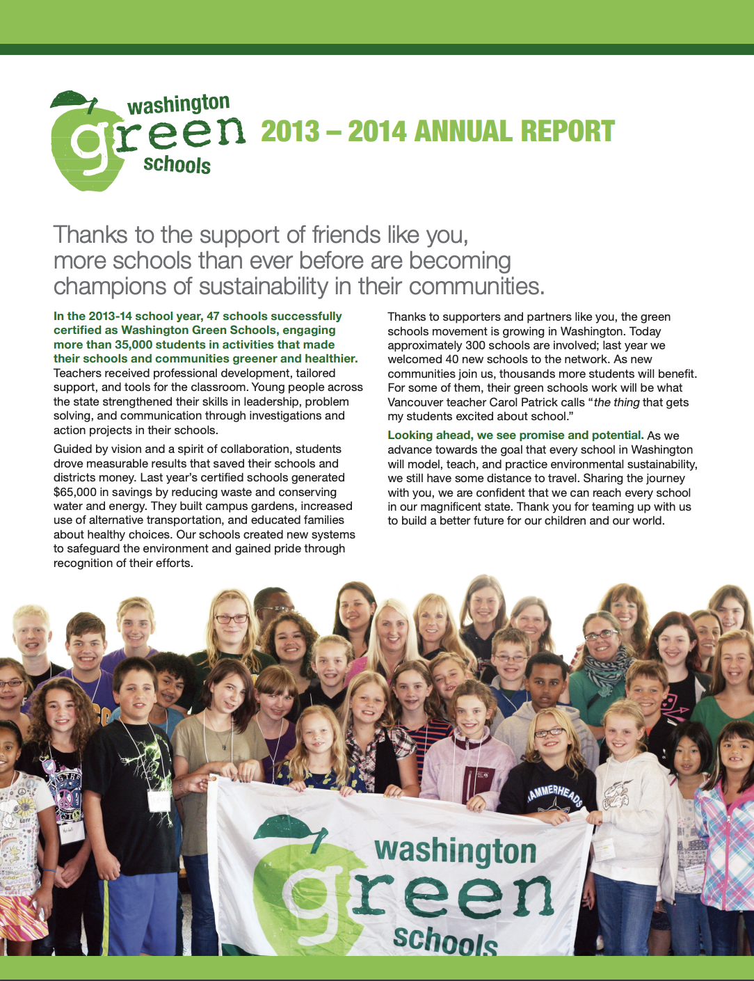 Cover of 2013-14 Annual Report