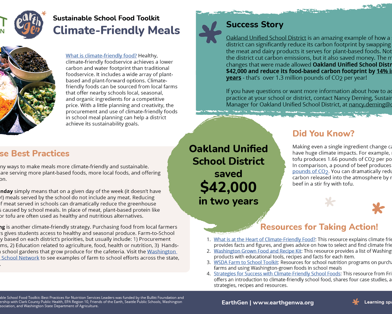 Sustainable School Food Toolkit Aims to Reduce Impact – EarthGen
