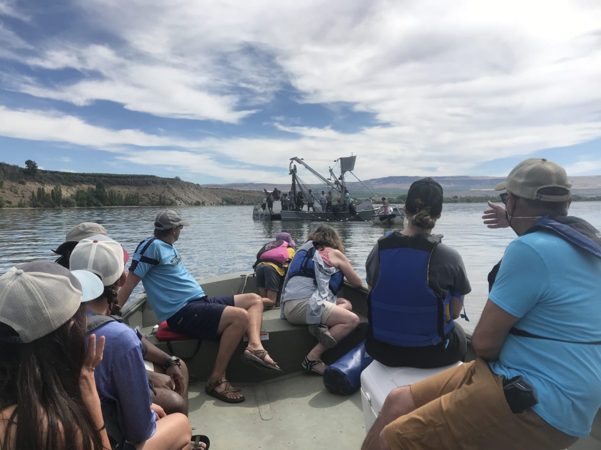 The EarthGen team joined members of the Colville Tribes on the Okanogan River to learn about the relationship between salmon, tribes, and watersheds.