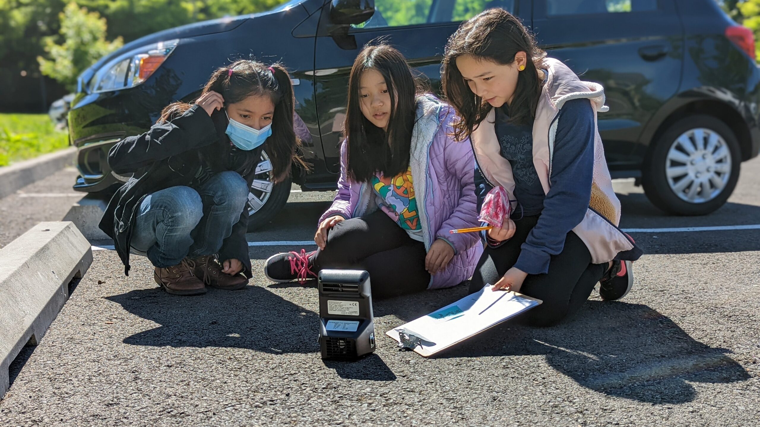 Tukwila School District students monitored the air quality on their campus as part of EarthGen's Breathing Easier program this summer.
