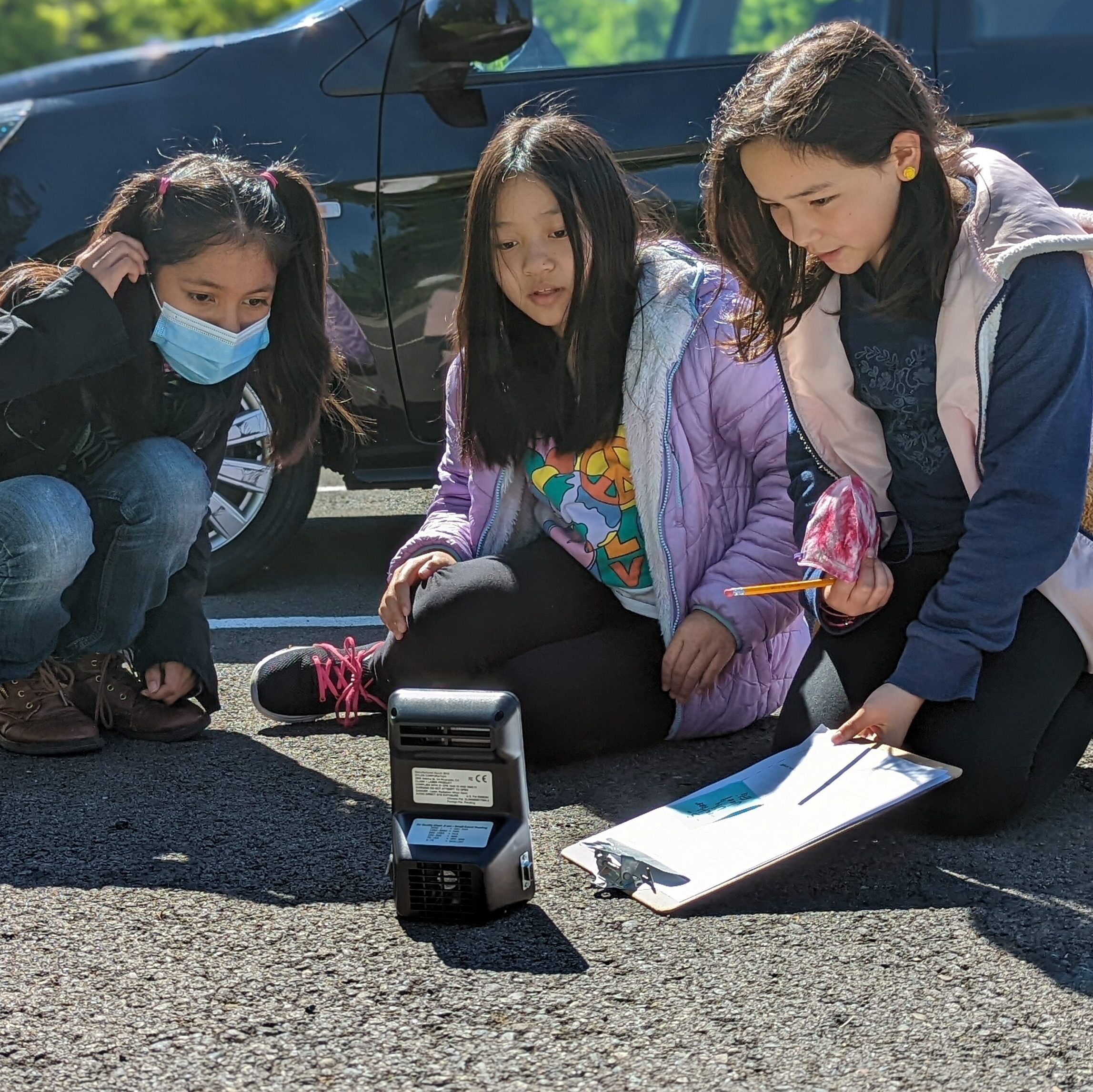 Tukwila School District students monitored the air quality on their campus as part of EarthGen's Breathing Easier program this summer.