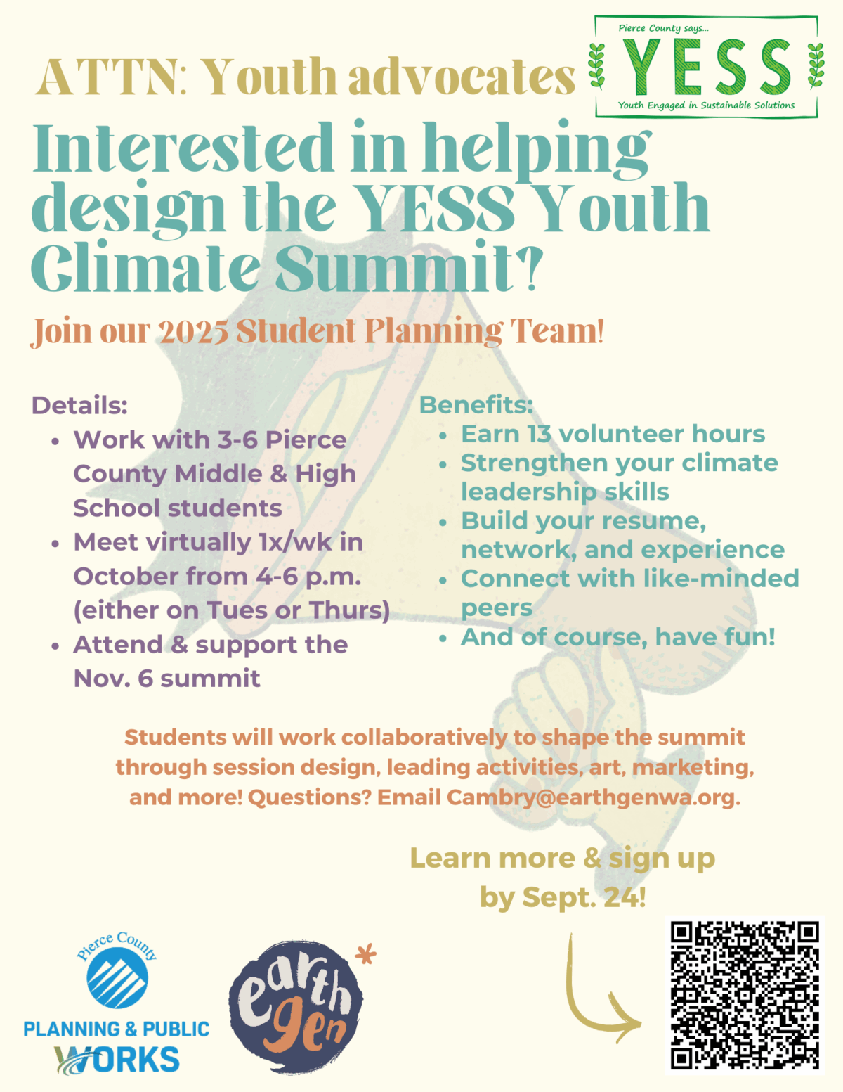 Student Planning Team Flyer