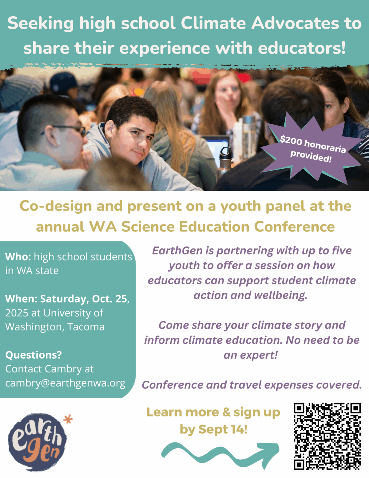 WSTA Conference Student Recruitment Flyer