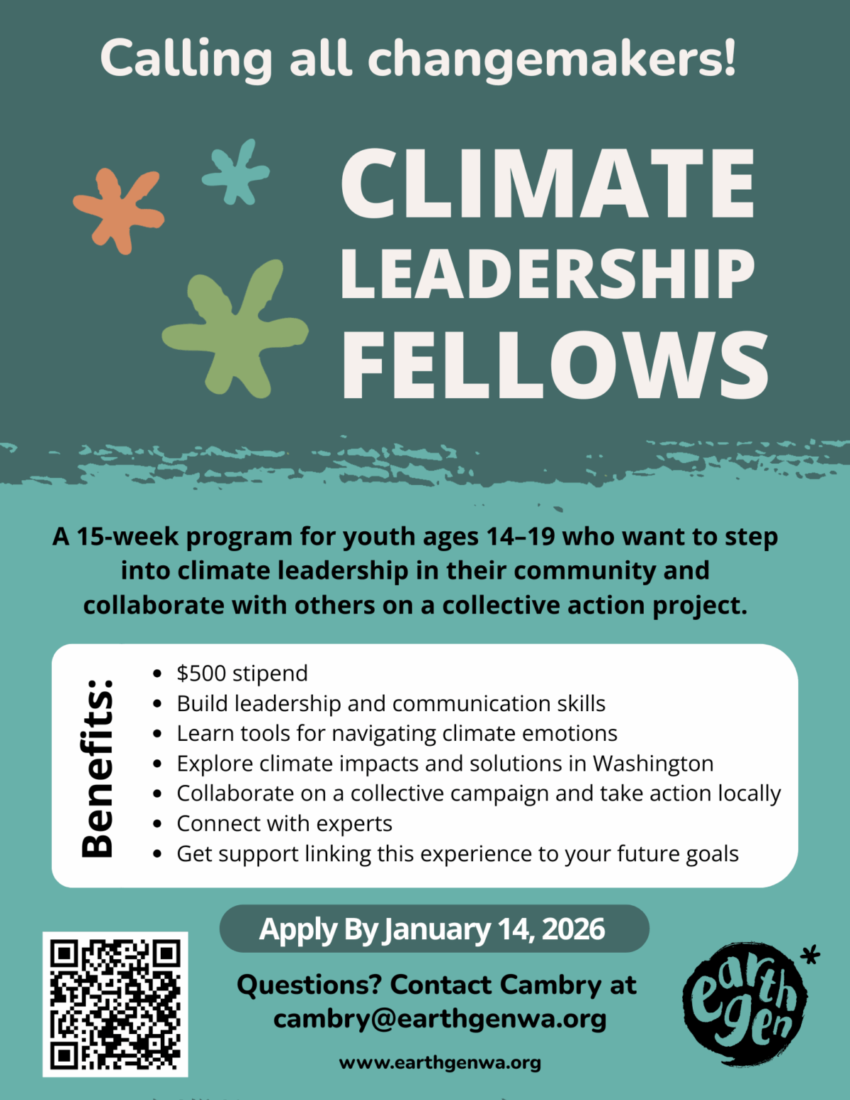 Climate Leadership Fellows flyer